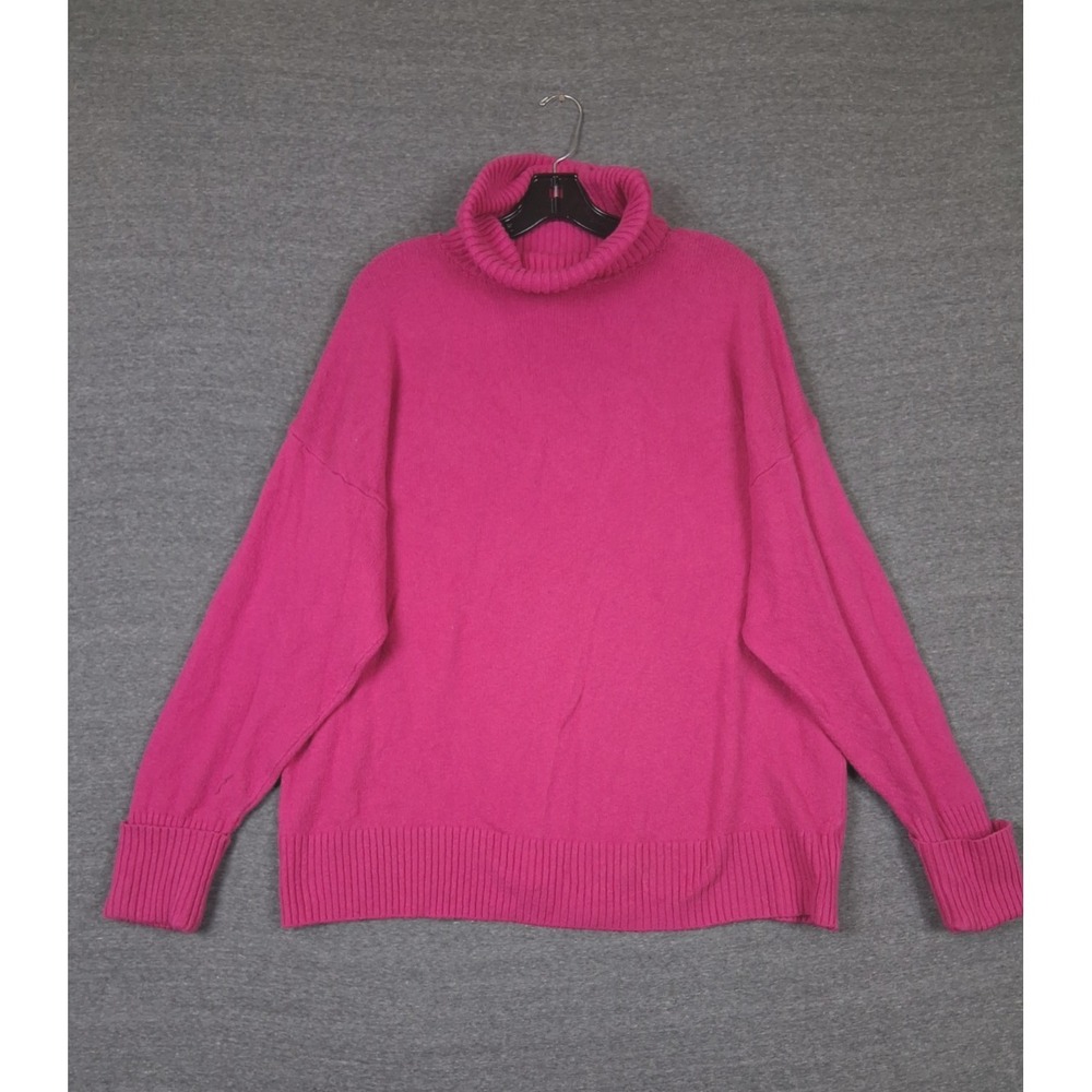 Old Navy Womens Sweater XL Pink Turtleneck Soft Girl Ballet Pastel Barbiecore